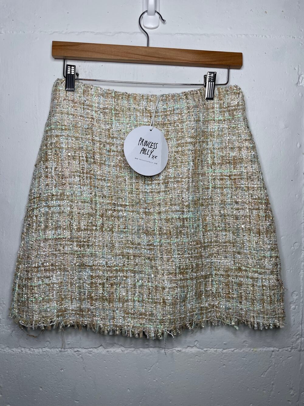 NEW Princess Polly Womens Kimberly Mini Skirt Tweed US Size 6